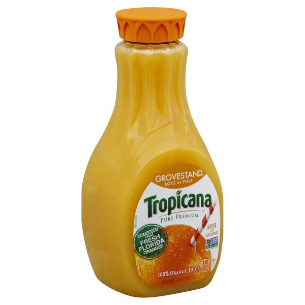 slide 1 of 6, Tropicana Pure Premium Grovestand Lots of Pulp Orange Juice - 59 fl oz, 59 fl oz