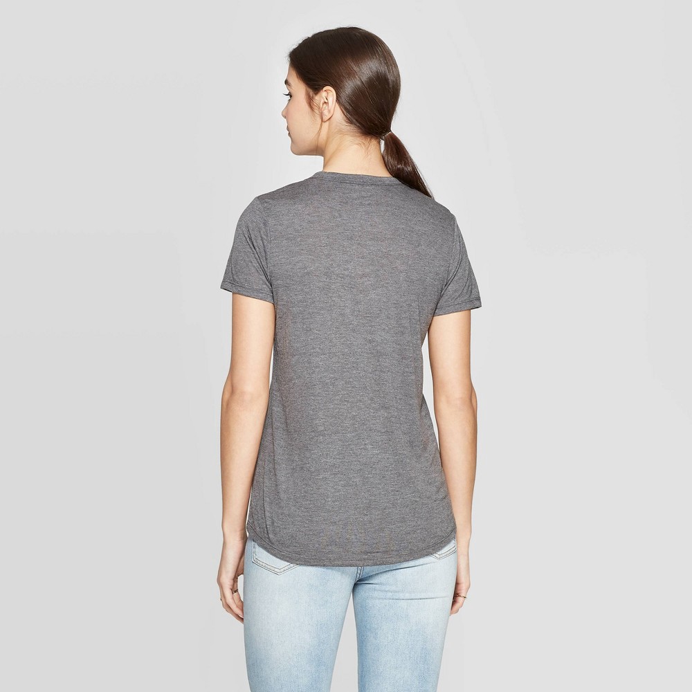 slide 2 of 2, Women's Friends Table Short Sleeve Graphic T-Shirt (Juniors') - Gray XL, 1 ct
