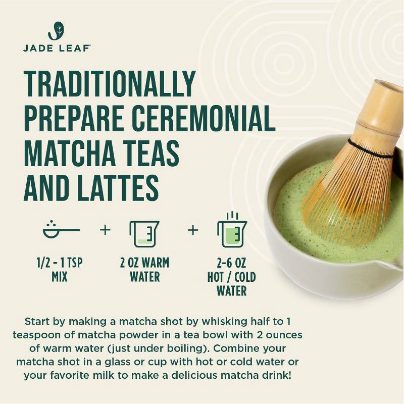 slide 5 of 5, Jade Leaf Matcha Jade Leaf Organic Ceremonial Grade Matcha Green Tea Powder Packets - 10ct, 10 ct