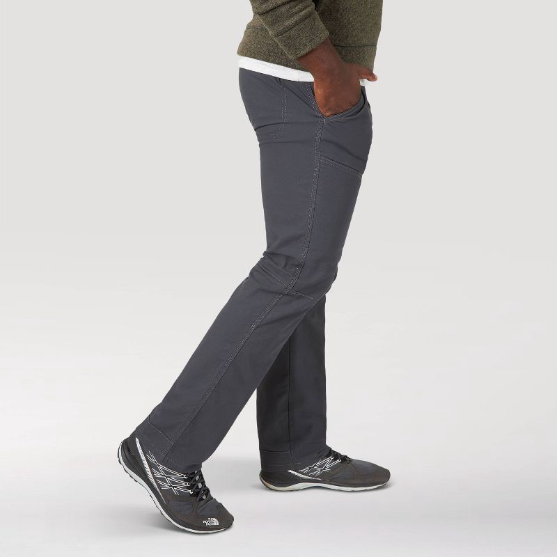 slide 4 of 8, Wrangler Men's ATG Canvas Straight Fit Slim 5-Pocket Pants - Anthracite/Dark Gray 36x30, 1 ct