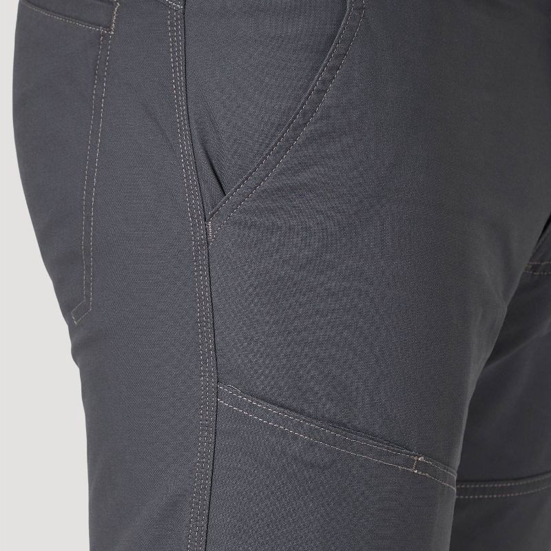 slide 6 of 8, Wrangler Men's ATG Canvas Straight Fit Slim 5-Pocket Pants - Anthracite/Dark Gray 36x34, 1 ct