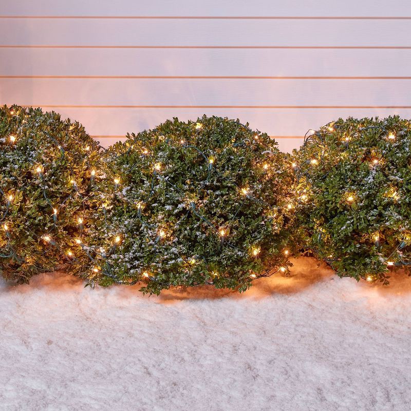 slide 2 of 5, 150ct 4'x6' Incandescent Mini Christmas Net Lights Clear with Green Wire - Wondershop™, 150 ct