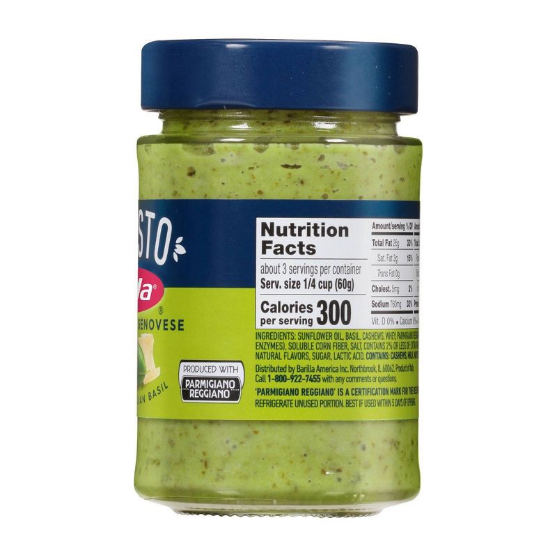 slide 7 of 8, Barilla Classic Genovese Pesto Sauce - 6.2oz, 6.2 oz