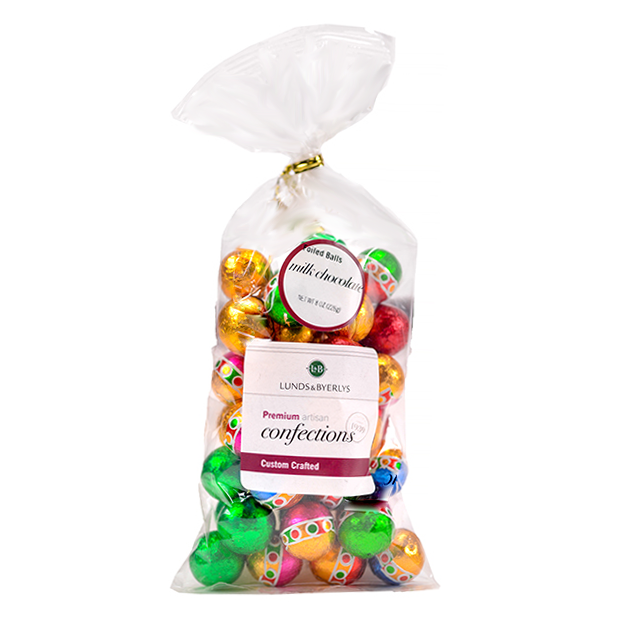 slide 1 of 1, Lunds & Byerlys Milk Chocolate Foiled Balls 8 oz, 8 oz