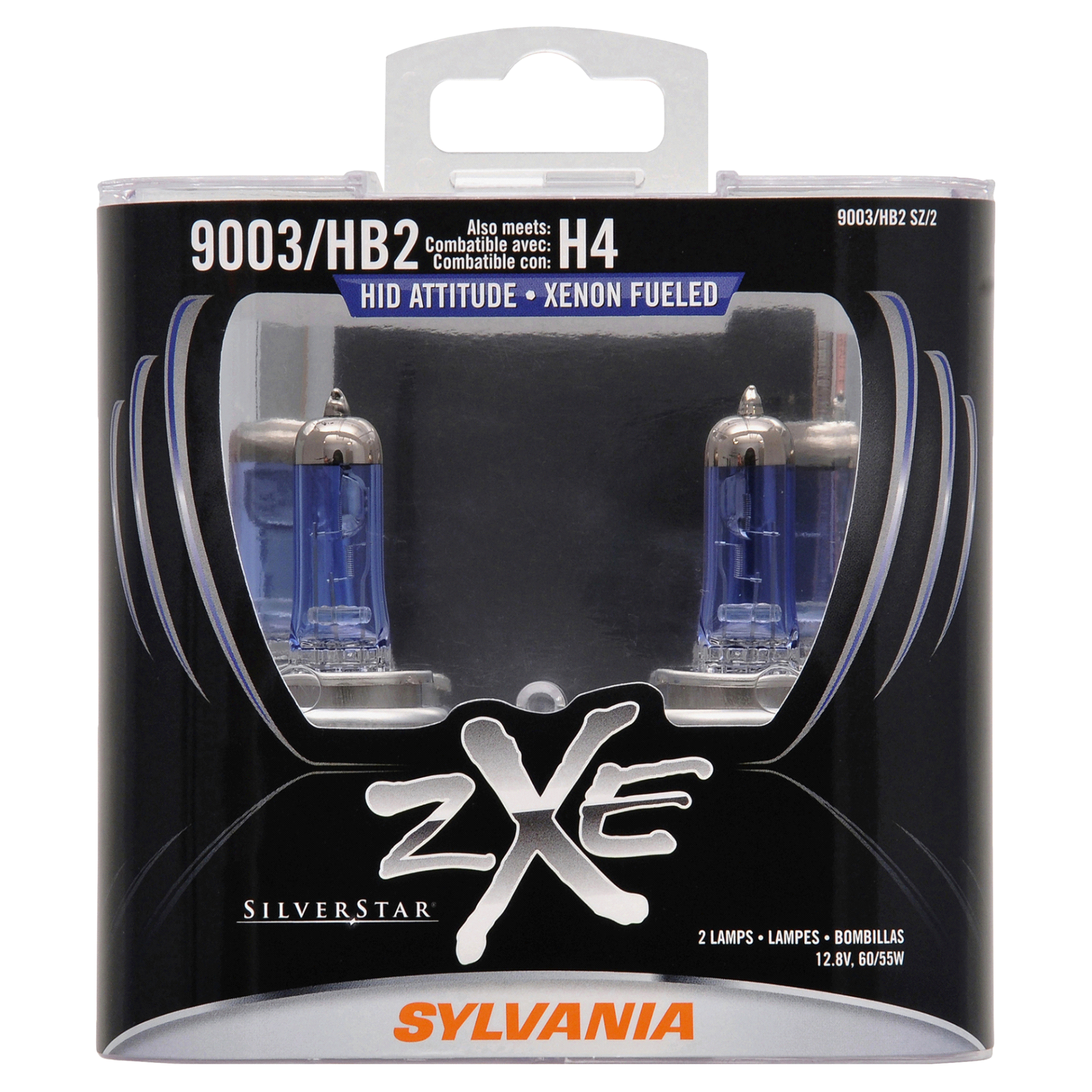 slide 1 of 6, Sylvania 9003 SilverStar zXe Headlight, 2 ct