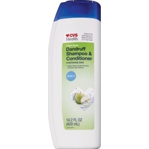 slide 1 of 1, CVS Health 2-In-1 Dandruff Shampoo And Conditioner Clean Apple Scent, 13.5 oz