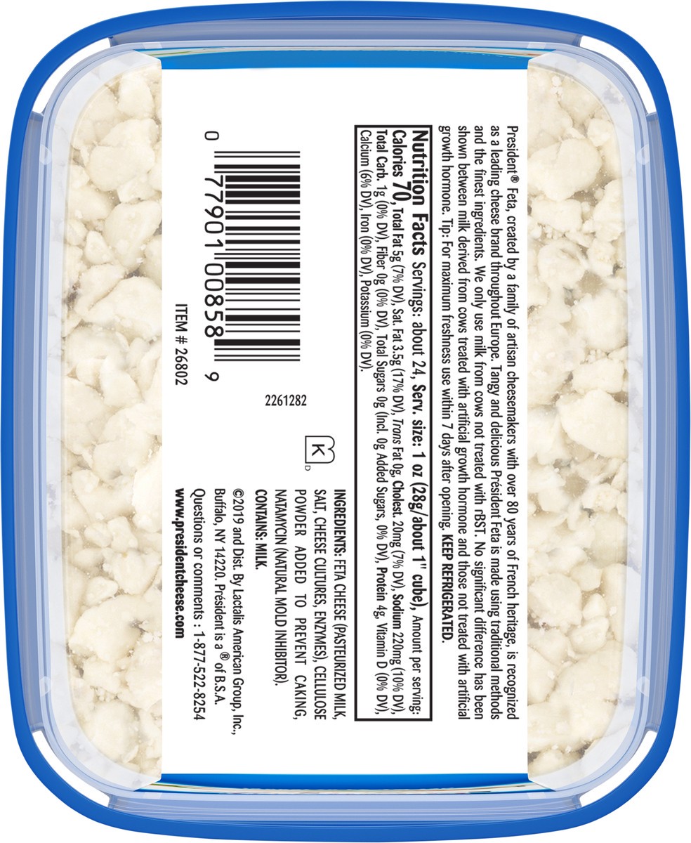 slide 4 of 9, Président President Feta Crumbled Shaker, 24 oz