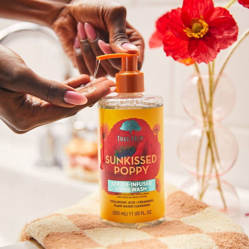 slide 5 of 5, Tree Hut Sunkissed Poppy Serum-Infused Hand Wash - 11 fl oz, 11 fl oz