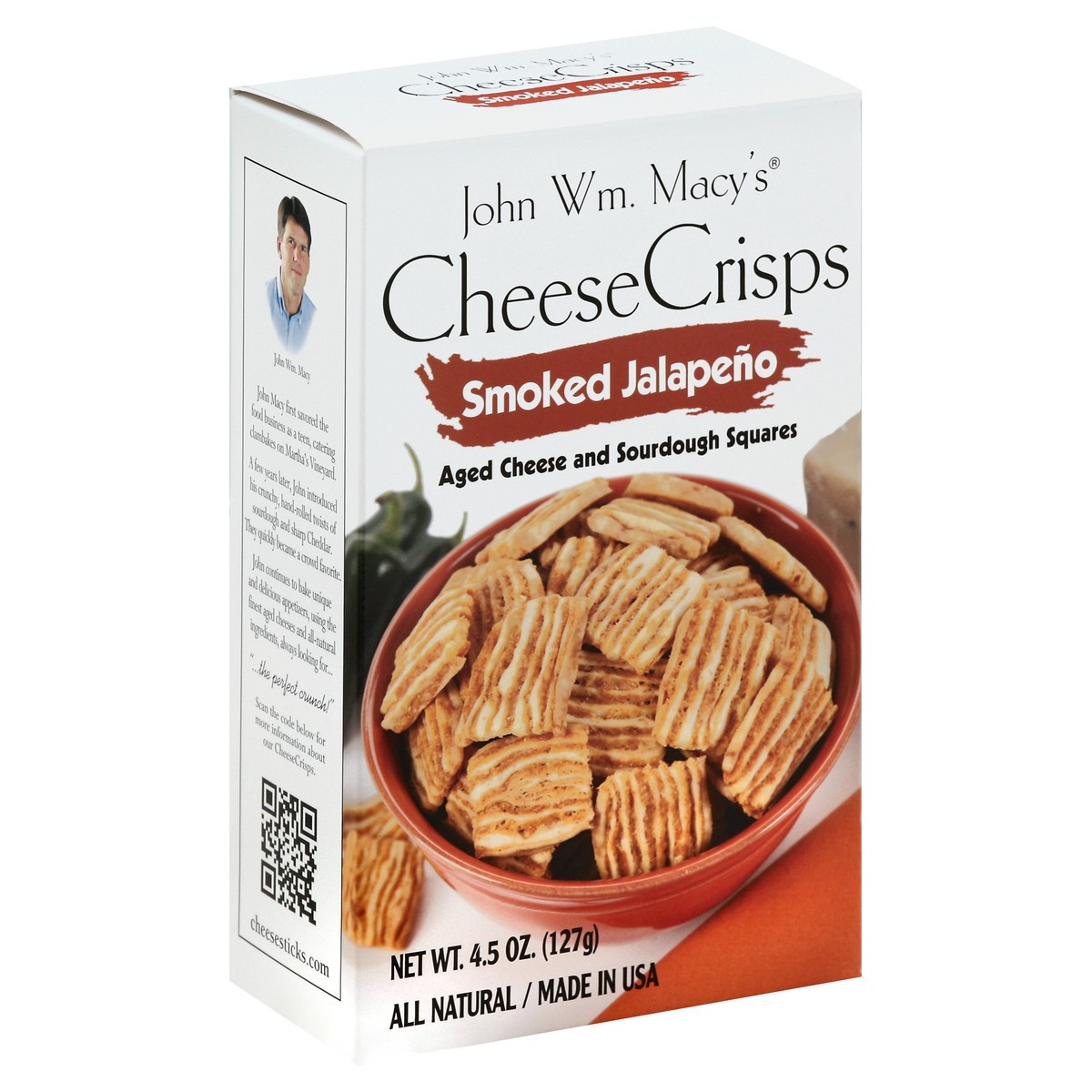 slide 4 of 4, John Wm. Macy's CheeseCrisps 4.5 oz, 4.5 oz