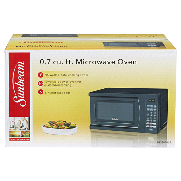 Black Sunbeam Microwave  190 the Subsurface Auction by Fleetsale