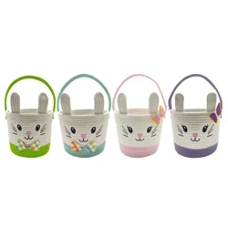 Meijer Corporate Seasonal Mcs Bunny Rope Baskets 13in 4ast