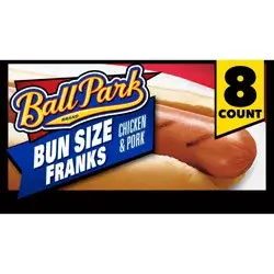 Ball Park Bun Size Classic Hot Dogs, Easy Peel Package