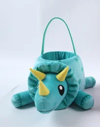 Meijer Corporate Seasonal Dinosaur Shaped Plush Basket