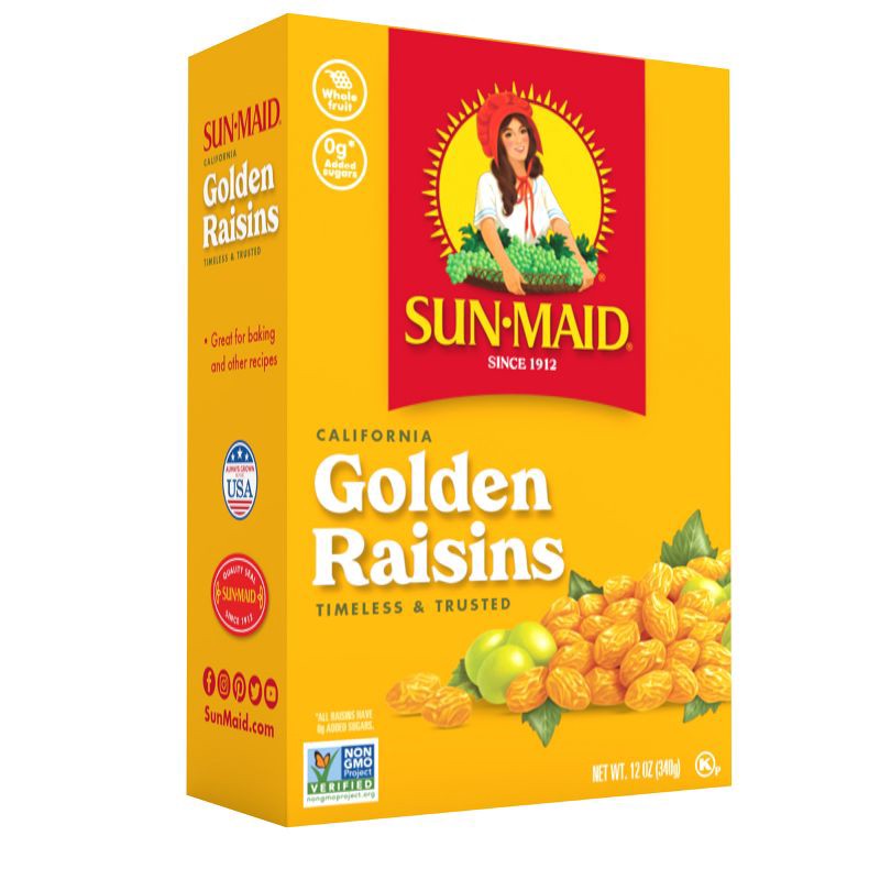 slide 4 of 9, Sun-Maid California Golden Raisins Bag-in-a-Box - 12oz, 12 oz
