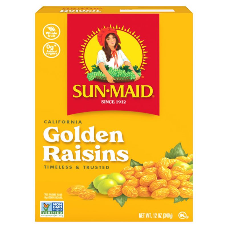 slide 1 of 9, Sun-Maid California Golden Raisins Bag-in-a-Box - 12oz, 12 oz