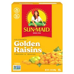 Sun-Maid California Golden Raisins Bag-in-a-Box - 12oz