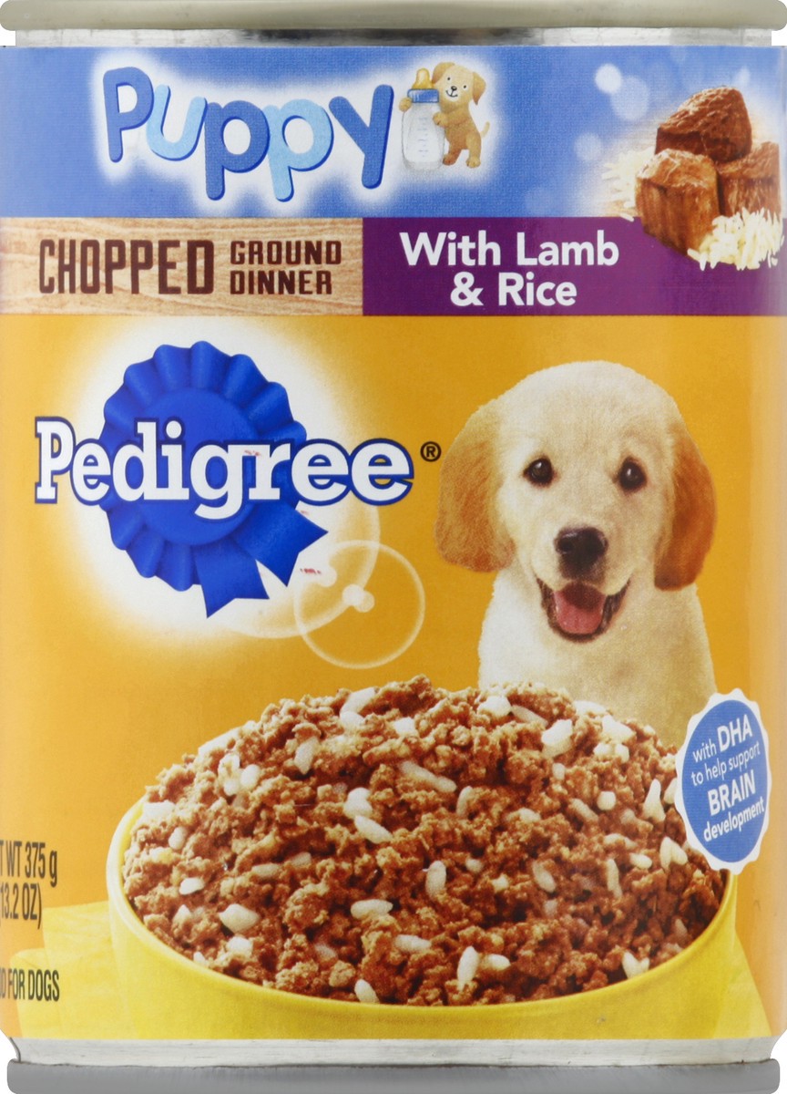 slide 2 of 2, Pedigree Puppy Chopped Ground Dinner with Lamb & Rice Food for Dogs 13.2 oz, 13.2 oz