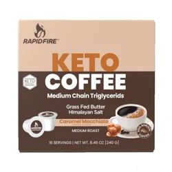 Rapid Fire Coffee Caramel Macchiato Medium Roast Coffee Pods - 16ct