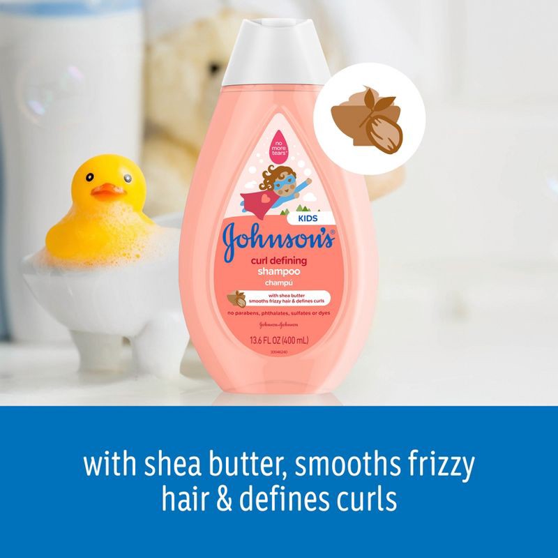 slide 3 of 9, Johnson's Kids Curl-Defining Shampoo, Shea Butter, for Toddler's Hair - 13.6 fl oz, 13.6 fl oz