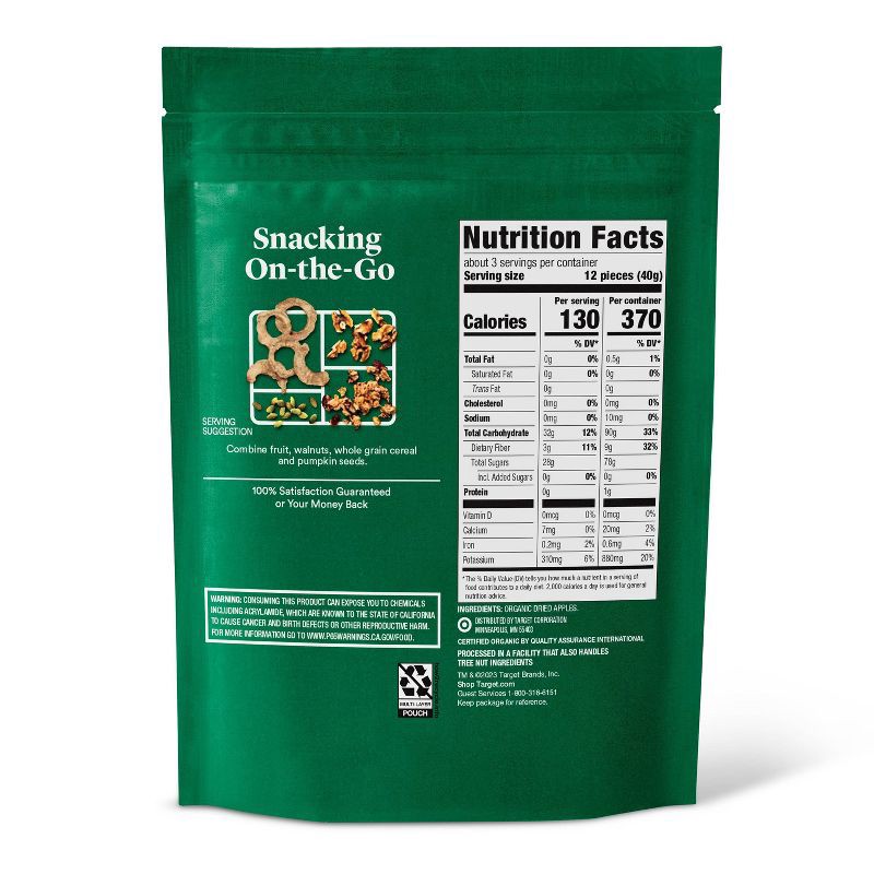 slide 2 of 4, Organic Dried Unsweetened Apple Rings Snacks - 4oz - Good & Gather™, 4 oz