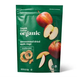 Organic Dried Unsweetened Apple Rings Snacks - 4oz - Good & Gather™