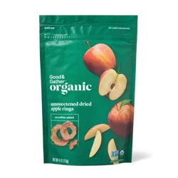 Organic Dried Unsweetened Apple Rings Snacks - 4oz - Good & Gather™