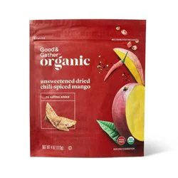 Organic Dried Unsweetened Chili Lime Spiced Mango Snacks - 4oz - Good & Gather™