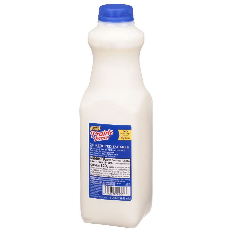 slide 3 of 4, Prairie Farms 2% Milk UHT - 1qt, 1 qt