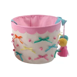 Meijer Corporate Seasonal Mcs Felt Basket With Bow And Pompom