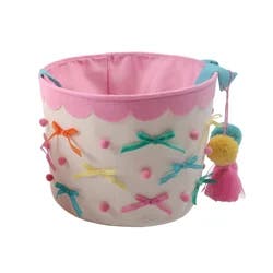 Meijer Corporate Seasonal Mcs Felt Basket With Bow And Pompom