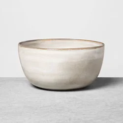 Hearth & Hand with Magnolia 22oz Stoneware Reactive Glaze Cereal Bowl Gray - Hearth & Hand™ with Magnolia: Farmhouse Style, Dishwasher & Microwave Safe