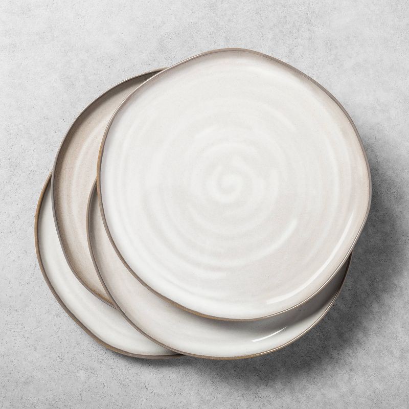 slide 2 of 4, Hearth & Hand with Magnolia 10.5" Stoneware Reactive Glaze Dinner Plate Gray - Hearth & Hand™ with Magnolia: Farmhouse Style, Microwave Safe, 1 ct