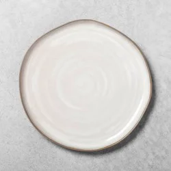 Hearth & Hand with Magnolia 10.5" Stoneware Reactive Glaze Dinner Plate Gray - Hearth & Hand™ with Magnolia: Farmhouse Style, Microwave Safe