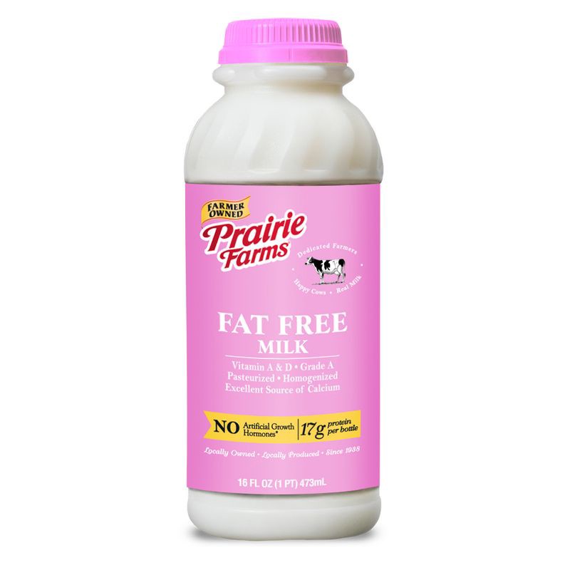 slide 1 of 3, Prairie Farms Skim Milk UHT - 14 fl oz, 14 fl oz