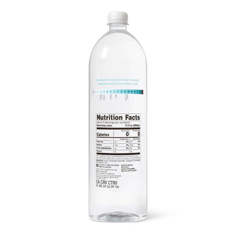 slide 2 of 3, Alkaline Water - 52.9 fl oz (1.5L) Bottle - Good & Gather™, 52.9 fl oz, 1.5 liter