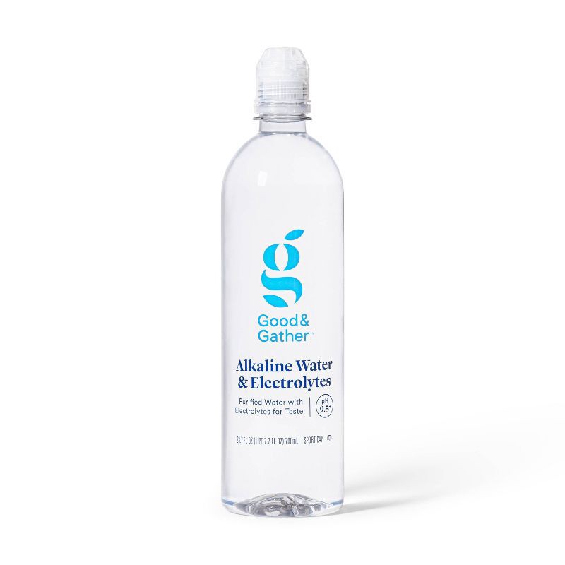 slide 2 of 3, Alkaline Water - 6pk/23.7 fl oz Bottles - Good & Gather™, 6 ct; 23.7 fl oz