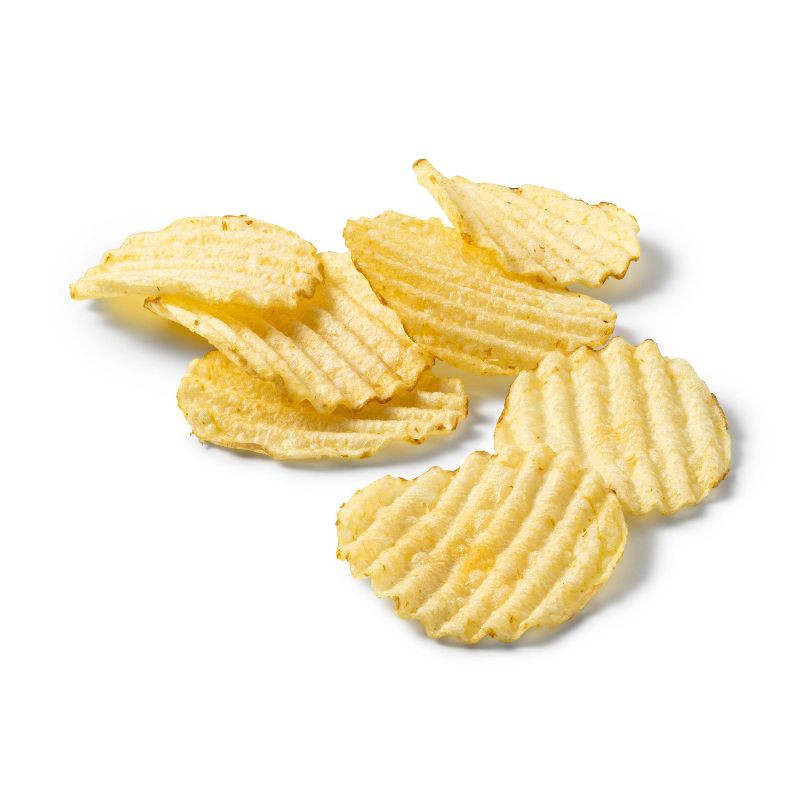 slide 2 of 3, Wavy Potato Chips - 8oz - Market Pantry™, 8 oz