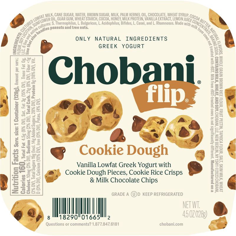 slide 2 of 7, Chobani Flip Cookie Dough Greek Yogurt - 4.5oz, 4.5 oz