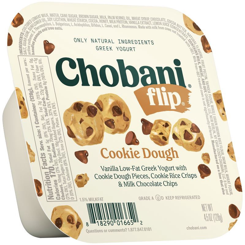 slide 1 of 7, Chobani Flip Cookie Dough Greek Yogurt - 4.5oz, 4.5 oz