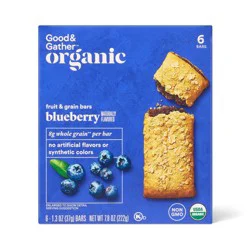 Organic Whole Grain Blueberry Fruit & Grain Bars - 6ct - Good & Gather™