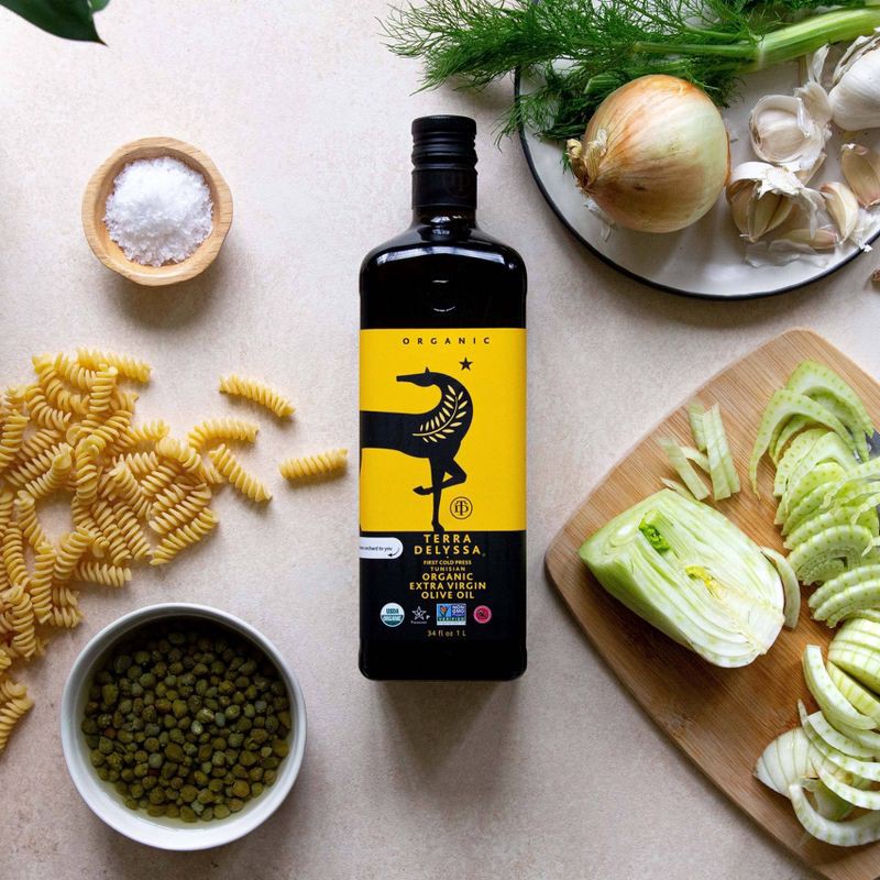 slide 4 of 4, Terra Delyssa 100% Organic Extra Virgin Olive Oil - 34 fl oz, 34 fl oz