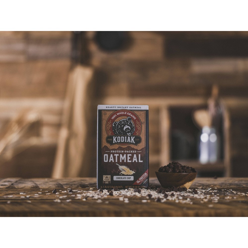 slide 3 of 6, Kodiak Cakes Chocolate Chip Oatmeal Packets, 2.12 oz