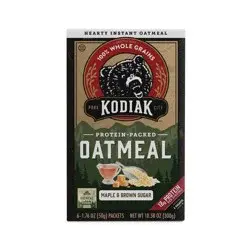 Kodiak Cakes Kodiak Protein-Packed Instant Oatmeal Maple & Brown Sugar - 6ct