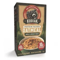 Kodiak Cakes Kodiak Protein-Packed Instant Oatmeal Maple & Brown Sugar - 6ct