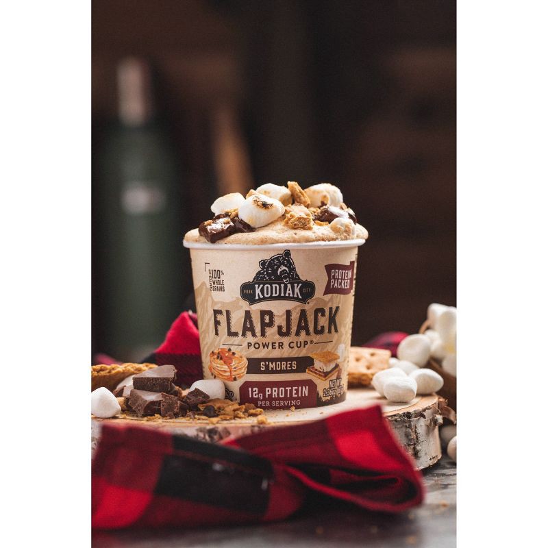 slide 2 of 6, Kodiak Cakes Protein-Packed Single-Serve Flapjack Cup S'mores - 2.36oz, 2.36 oz