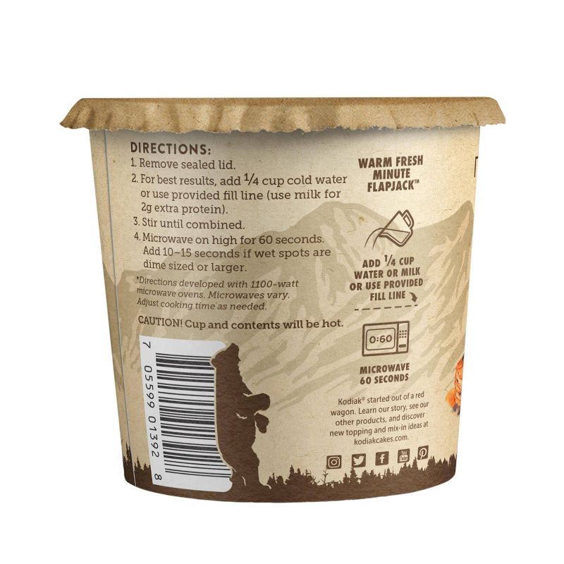 slide 4 of 6, Kodiak Cakes Protein-Packed Single-Serve Flapjack Cup S'mores - 2.36oz, 2.36 oz