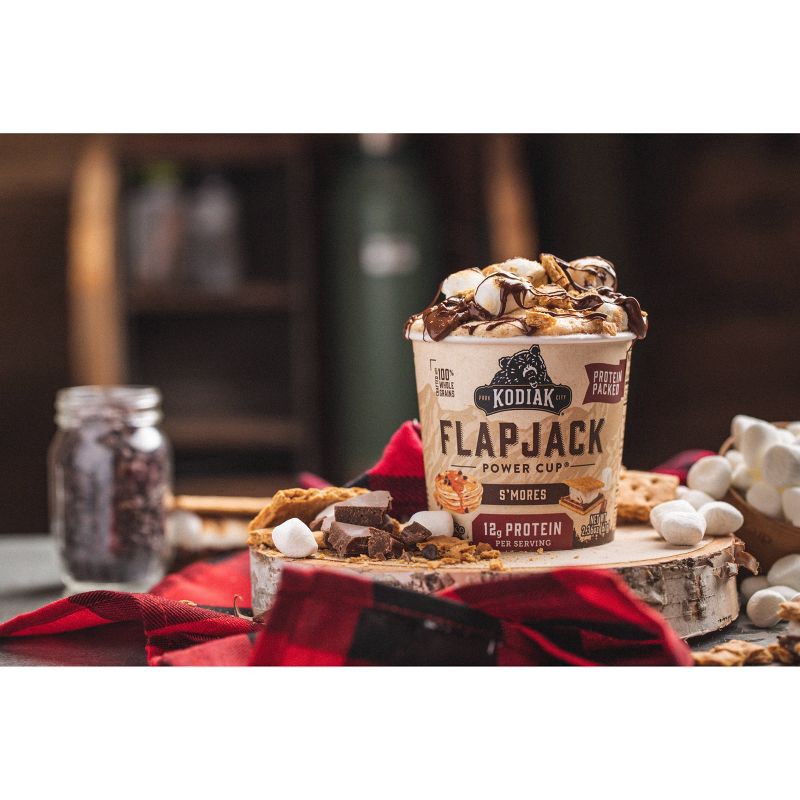 slide 6 of 6, Kodiak Cakes Protein-Packed Single-Serve Flapjack Cup S'mores - 2.36oz, 2.36 oz