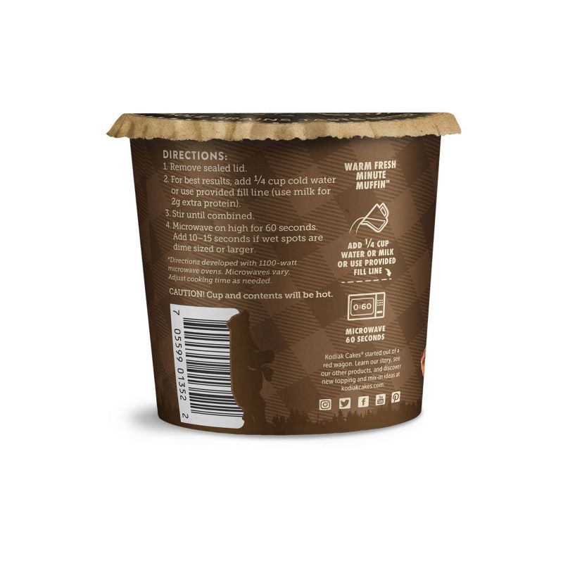 slide 2 of 5, Kodiak Cakes Protein-Packed Single-Serve Muffin Cup Chocolate Chip - 2.36oz, 2.36 oz