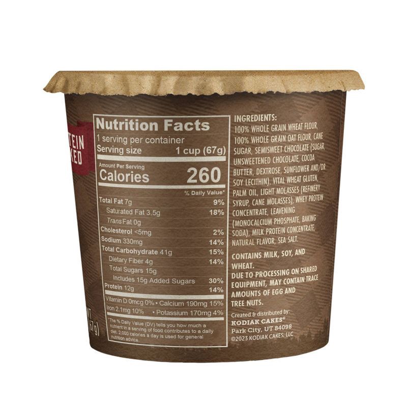 slide 2 of 7, Kodiak Cakes Protein-Packed Single-Serve Muffin Cup Chocolate Chip - 2.36oz, 2.36 oz