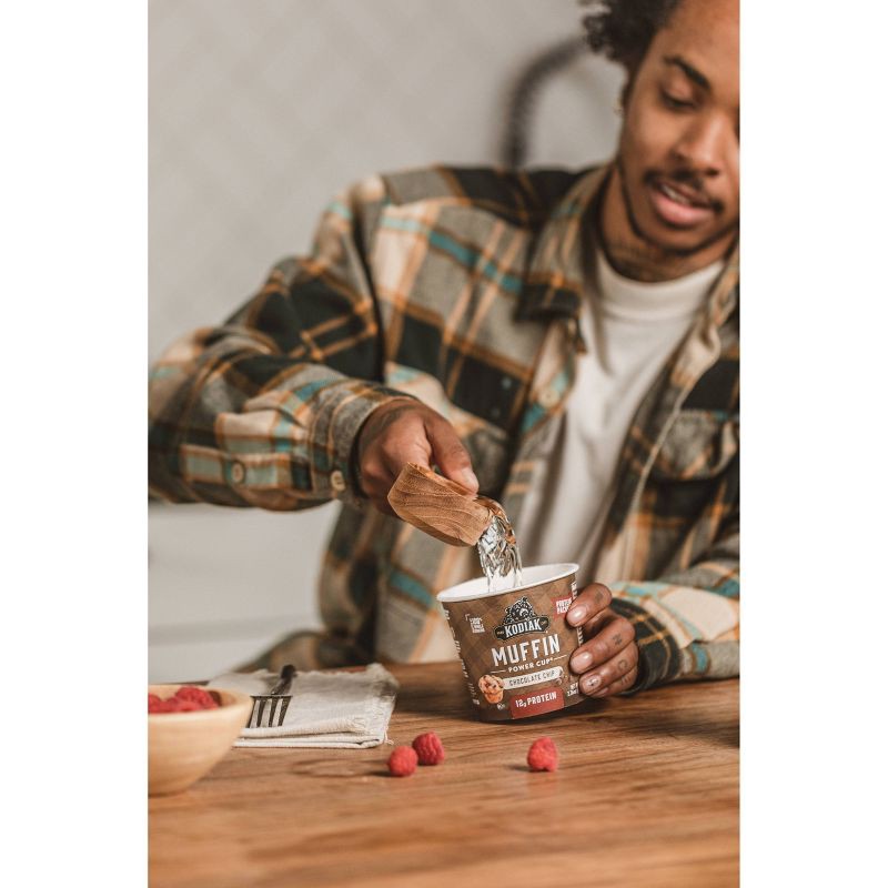 slide 7 of 7, Kodiak Cakes Protein-Packed Single-Serve Muffin Cup Chocolate Chip - 2.36oz, 2.36 oz